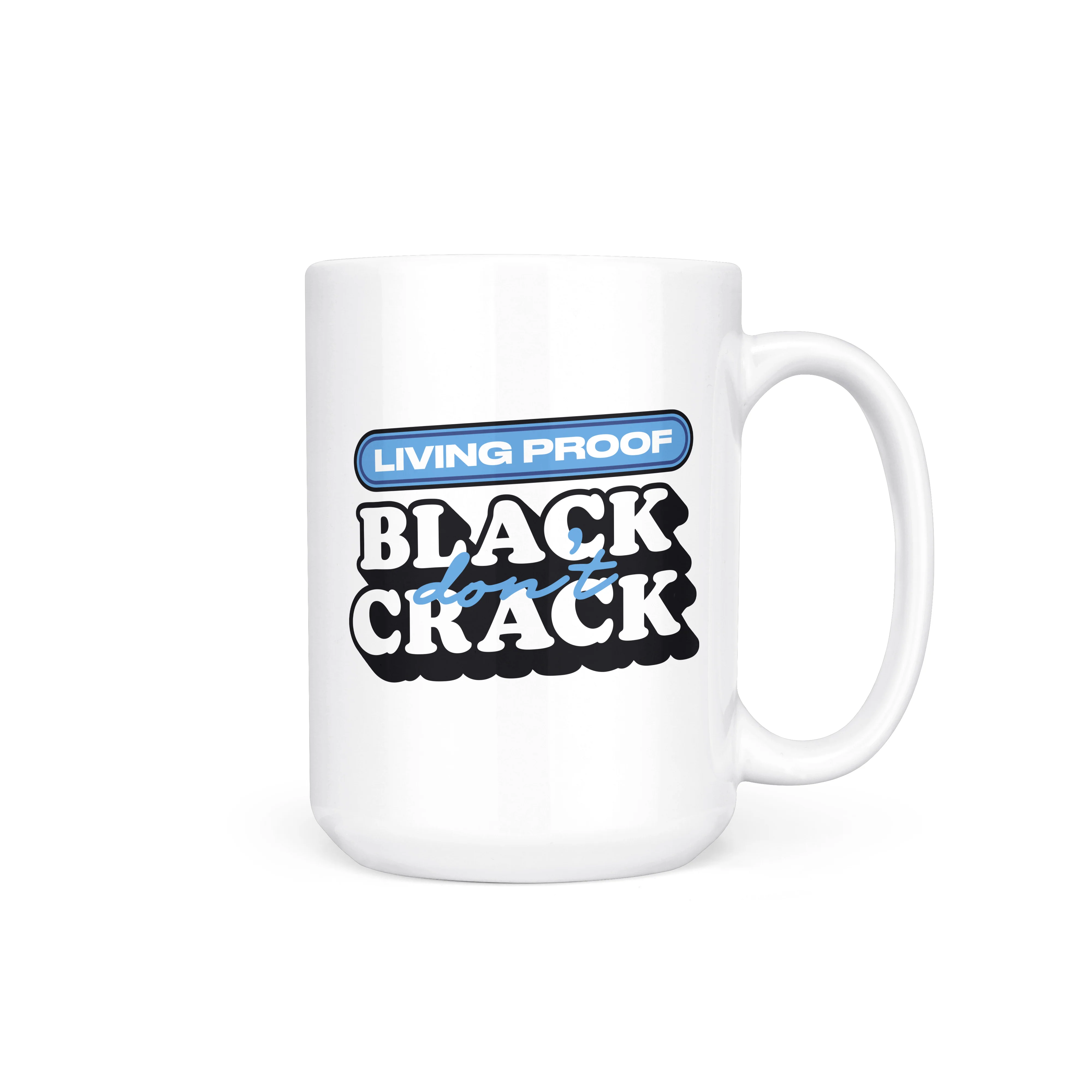 Black Don't Crack Blue Mug - Image 4