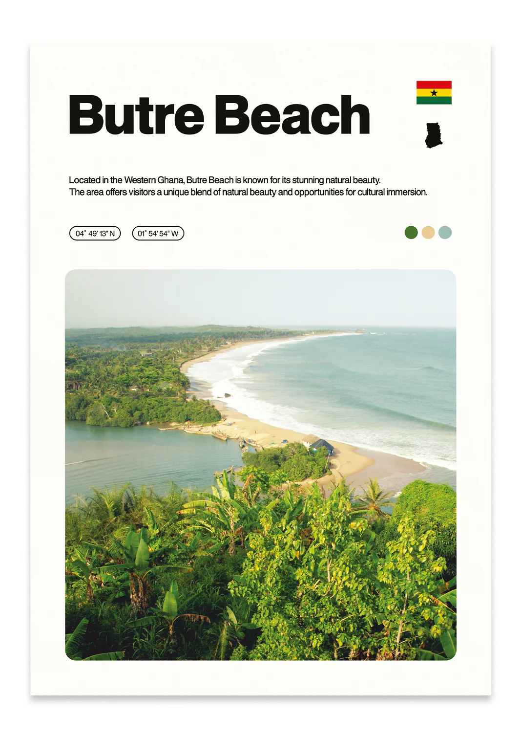 Butre Beach Print - Image 3