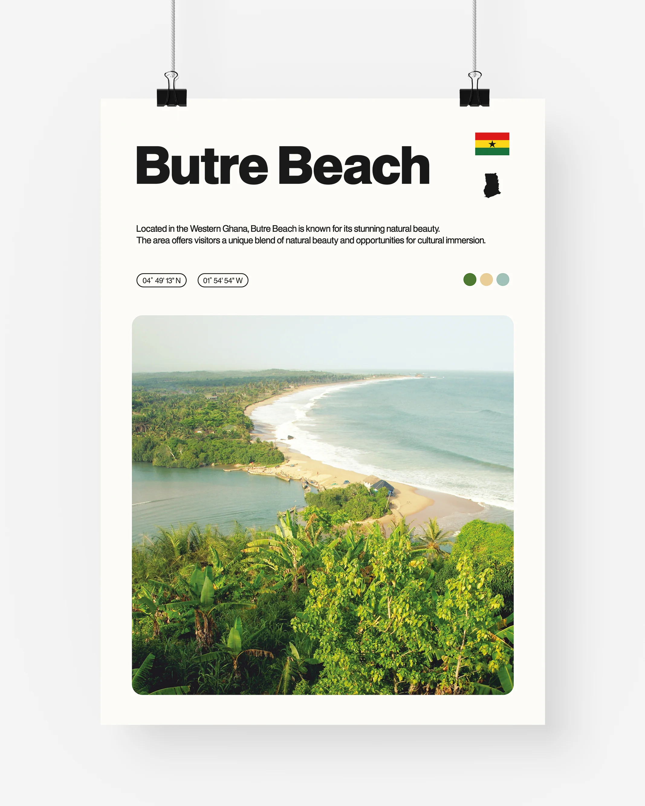 Butre Beach Print - Image 4
