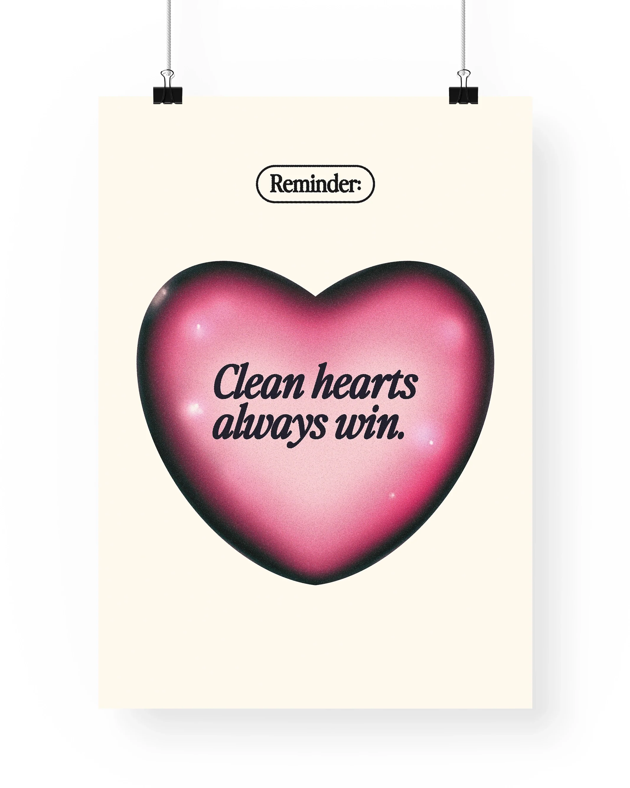 Clean Hearts Win Print - Image 4