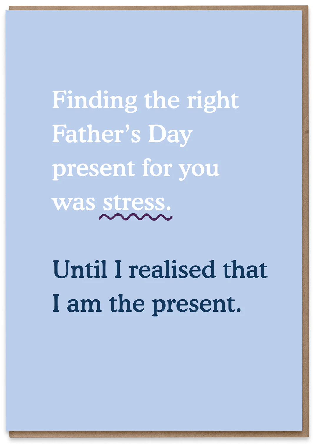 Father's Day Present Stress
