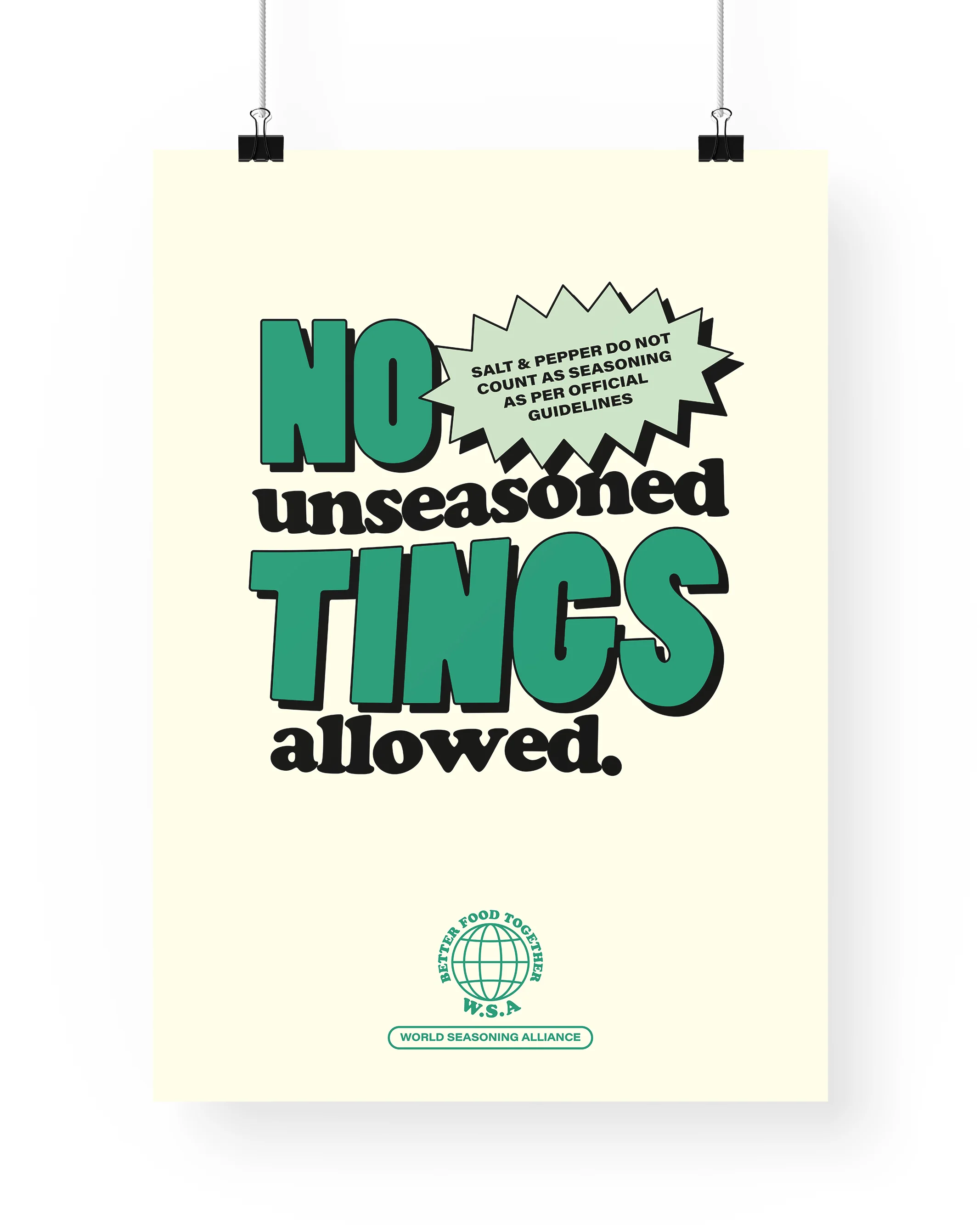 No Unseasoned Tings Print - Image 4