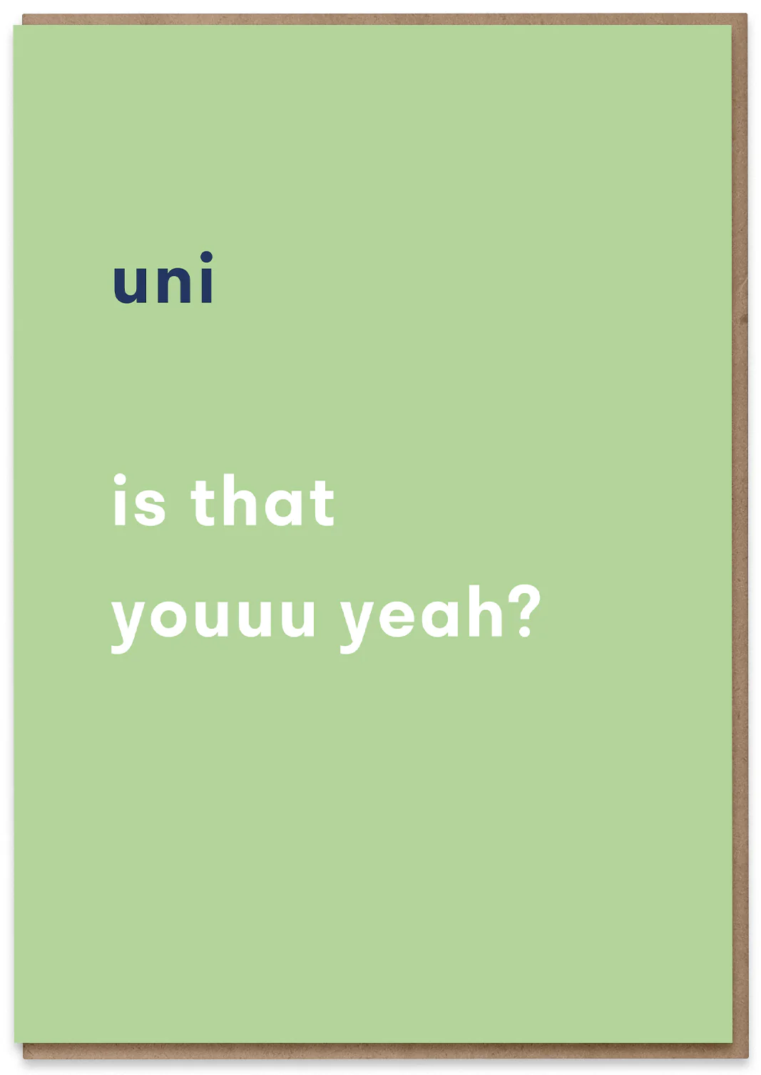 Uni, is that You?